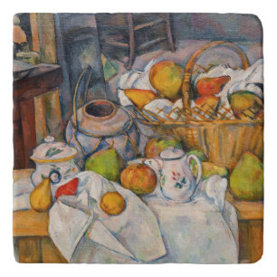 Paul Cezanne - Still Life with Basket Trivet