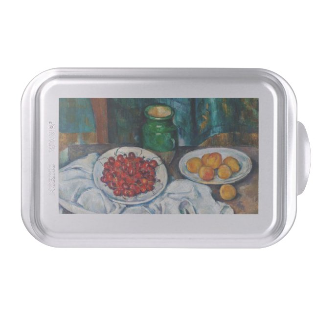 Paul Cezanne - Still Life with Cherries and Peachs Cake Pan (Front)