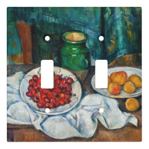 Paul Cezanne - Still Life with Cherries and Peachs Light Switch Cover