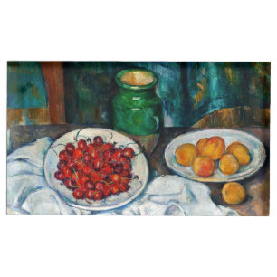 Paul Cezanne - Still Life with Cherries and Peachs Place Card Holder