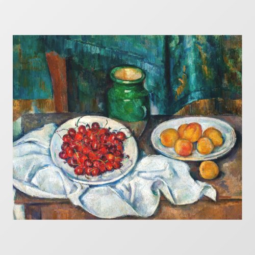 Paul Cezanne _ Still Life with Cherries and Peachs Wall Decal