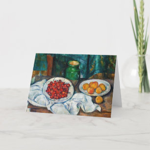 Paul Cezanne - Still Life with Cherries & Peaches Card