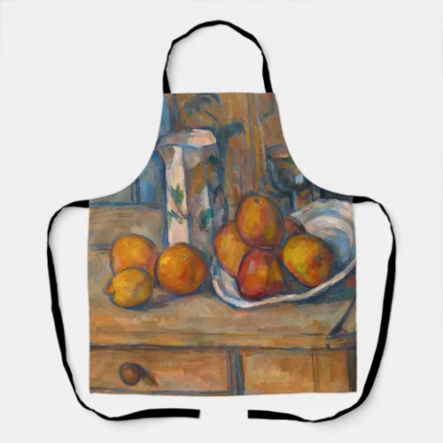 Paul Cezanne _ Still Life with Milk Jug and Fruits Apron