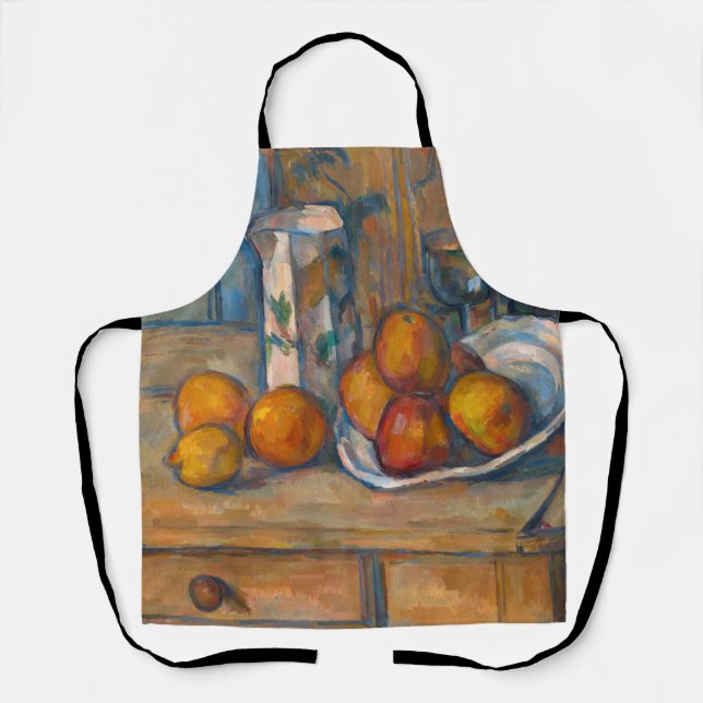 Paul Cezanne - Still Life with Milk Jug and Fruits Apron (Front)