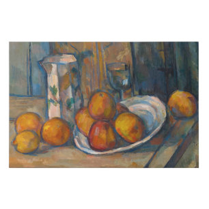 Paul Cezanne - Still Life with Milk Jug and Fruits Faux Canvas Print