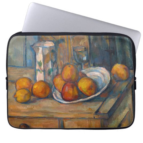 Paul Cezanne _ Still Life with Milk Jug and Fruits Laptop Sleeve