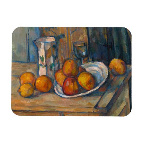 Paul Cezanne _ Still Life with Milk Jug and Fruits Magnet