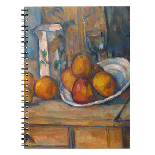 Paul Cezanne _ Still Life with Milk Jug and Fruits Notebook