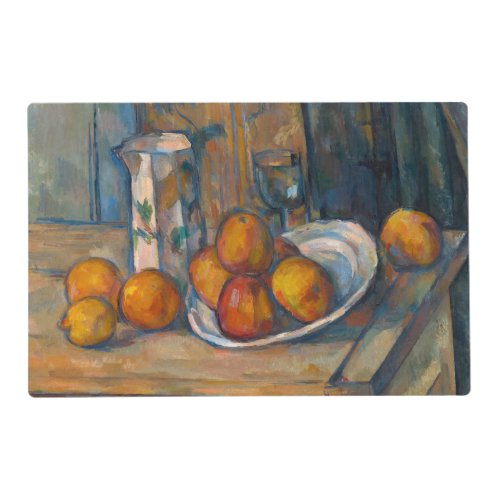 Paul Cezanne _ Still Life with Milk Jug and Fruits Placemat
