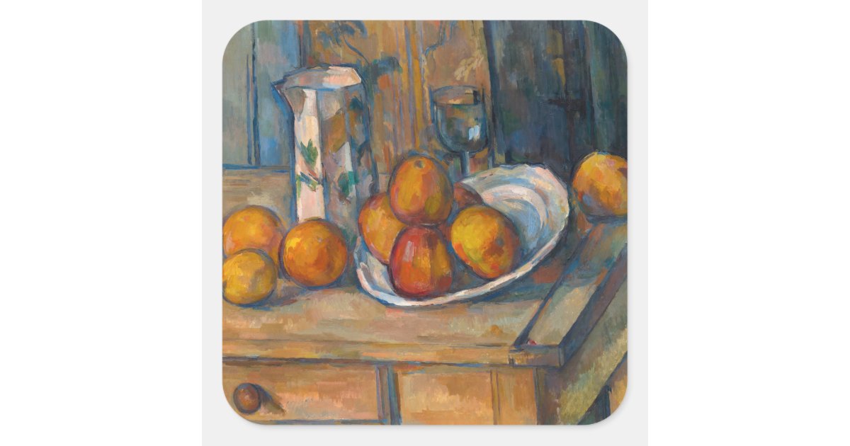 Still Life with Fruit Pitcher and Fruit-Vase - Cezanne Paintings