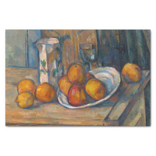Paul Cezanne _ Still Life with Milk Jug and Fruits Tissue Paper