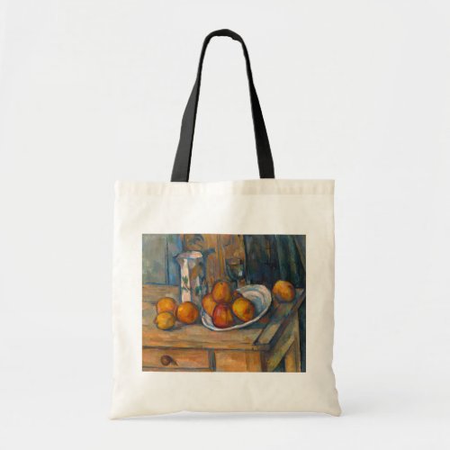 Paul Cezanne _ Still Life with Milk Jug and Fruits Tote Bag