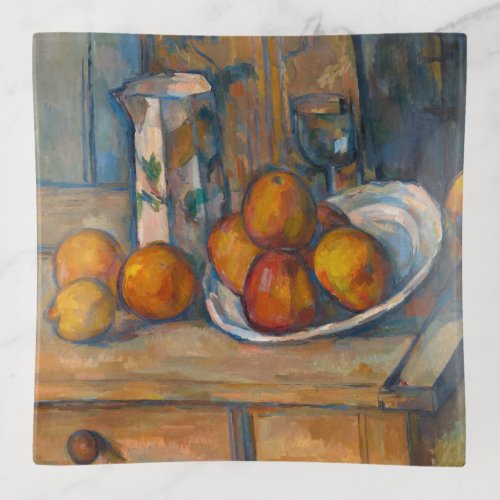 Paul Cezanne _ Still Life with Milk Jug and Fruits Trinket Tray