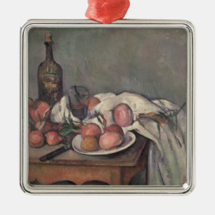 Paul Cezanne   Still Life with Onions, c.1895 Metal Ornament
