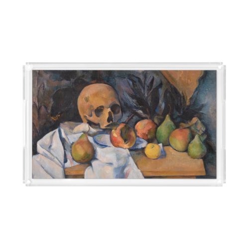 Paul Cezanne _ Still Life with Skull Acrylic Tray