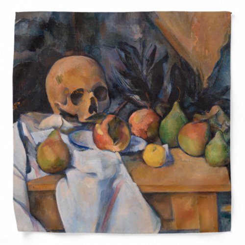 Paul Cezanne _ Still Life with Skull Bandana