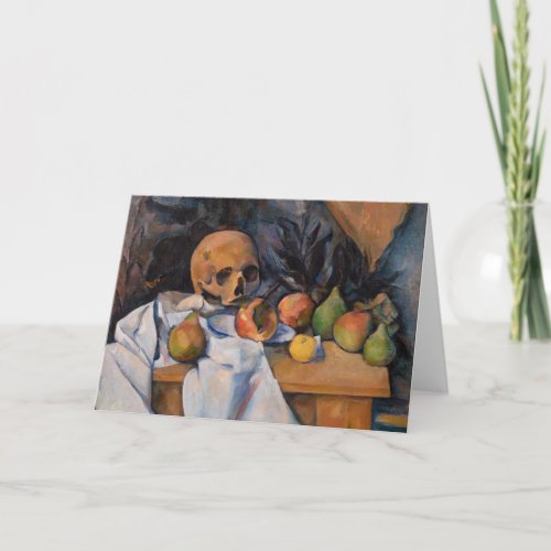 Paul Cezanne _ Still Life with Skull Card