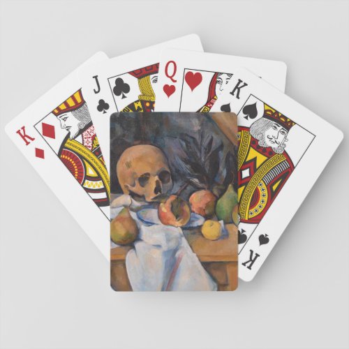 Paul Cezanne _ Still Life with Skull Poker Cards