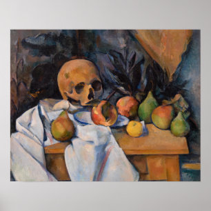 Paul Cezanne - Still Life with Skull Poster