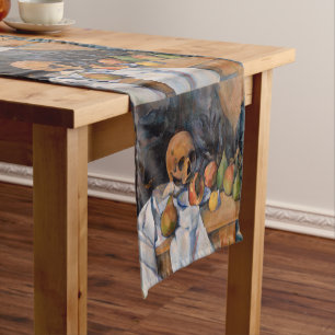 Paul Cezanne - Still Life with Skull Short Table Runner