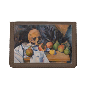 Paul Cezanne - Still Life with Skull Trifold Wallet