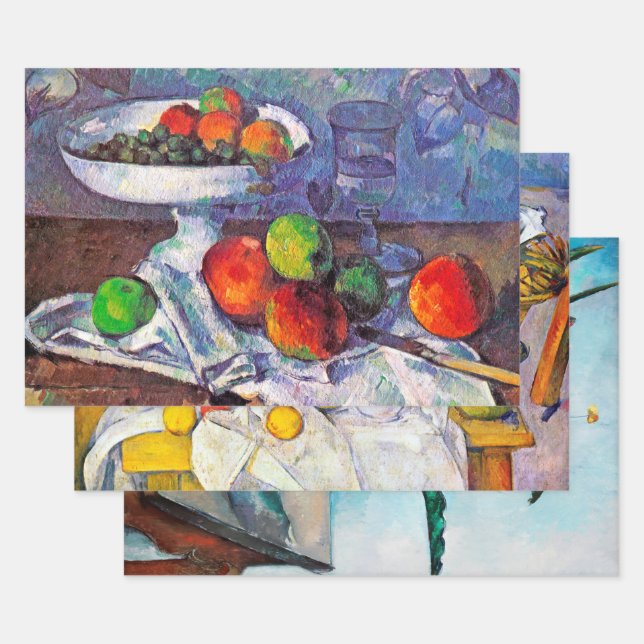 Paul Cezanne, Still Life Wrapping Paper Sheets (Set)
