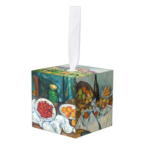 Paul Cezanne  _ Still Lifes Masterpieces Selection Cube Ornament