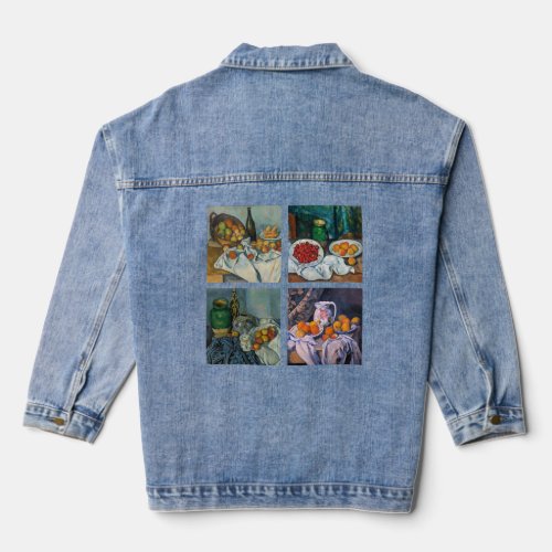 Paul Cezanne  _ Still Lifes Masterpieces Selection Denim Jacket