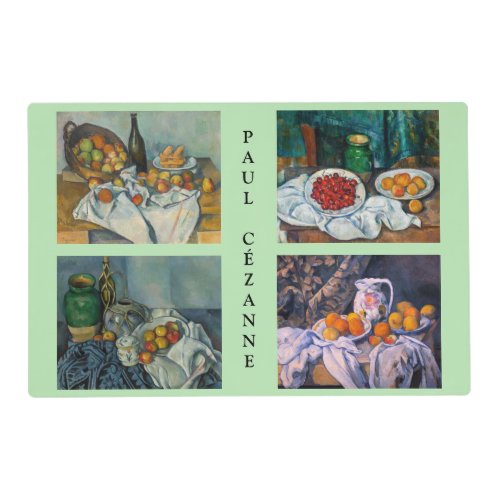 Paul Cezanne  _ Still Lifes Masterpieces Selection Placemat