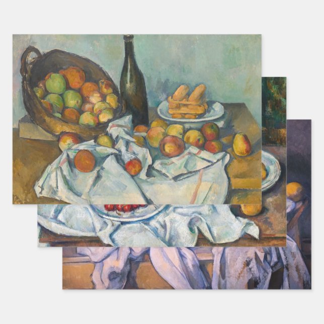 Paul Cezanne  - Still Lifes Masterpieces Selection Wrapping Paper Sheets (Set)