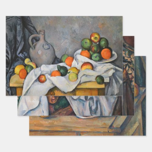 Paul Cezanne  _ Still Lifes Masterpieces Selection Wrapping Paper Sheets