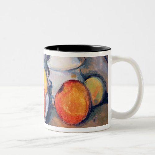 Paul Cezanne  Straw_covered vase Two_Tone Coffee Mug