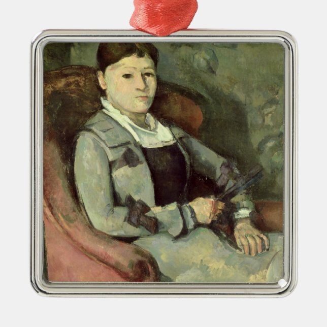Paul Cezanne | The Artist's Wife in an Armchair, c Metal Ornament (Front)