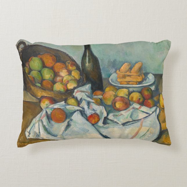 Paul Cezanne - The Basket of Apples Accent Pillow (Front)