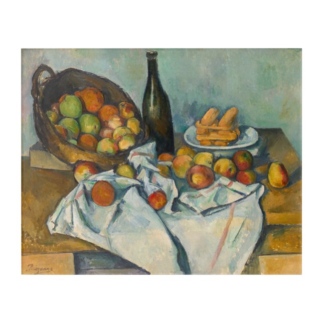 Paul Cezanne - The Basket of Apples Acrylic Print (Front)