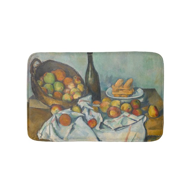 Paul Cezanne - The Basket of Apples Bath Mat (Front)