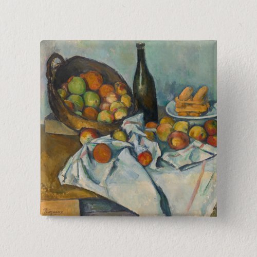 Paul Cezanne _ The Basket of Apples Button