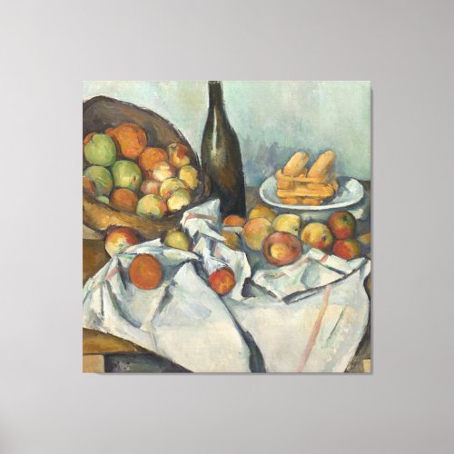 Paul Cezanne _ The Basket Of Apples Canvas Print