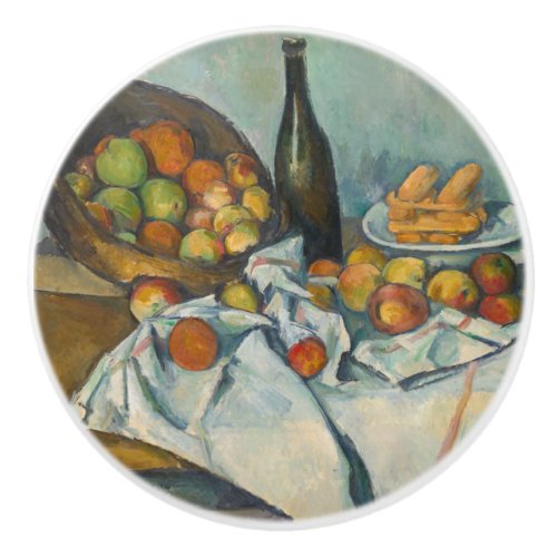 Paul Cezanne _ The Basket of Apples Ceramic Knob