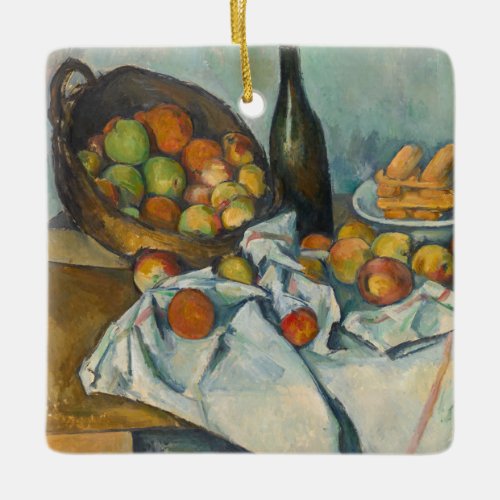 Paul Cezanne _ The Basket of Apples Ceramic Ornament