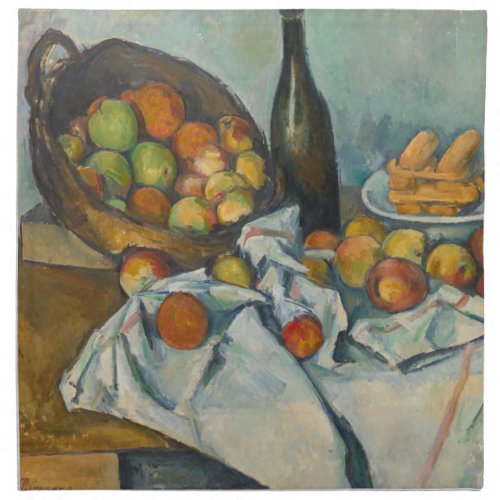 Paul Cezanne _ The Basket of Apples Cloth Napkin