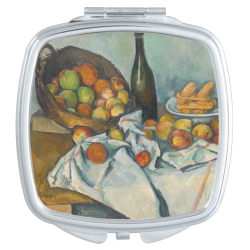 Paul Cezanne _ The Basket of Apples Compact Mirror