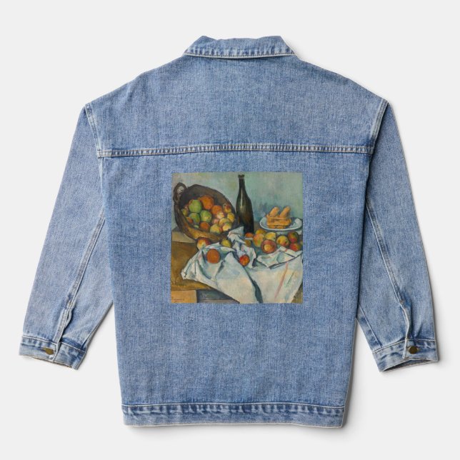 Paul Cezanne - The Basket of Apples Denim Jacket (Back)