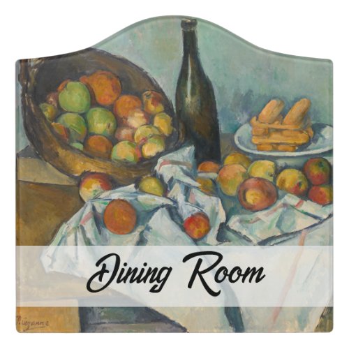 Paul Cezanne _ The Basket of Apples Door Sign