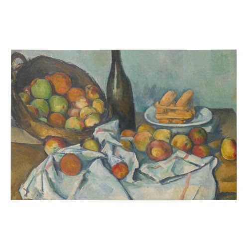 Paul Cezanne _ The Basket of Apples Faux Canvas Print