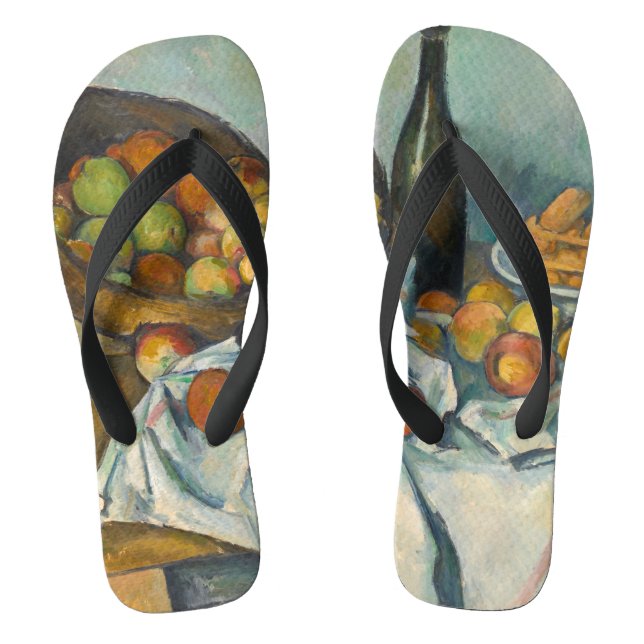 Paul Cezanne - The Basket of Apples Flip Flops (Footbed)