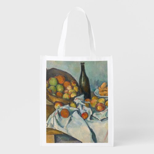 Paul Cezanne _ The Basket of Apples Grocery Bag