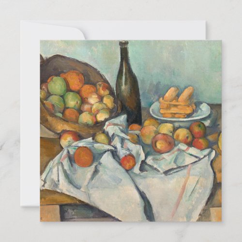 Paul Cezanne _ The Basket Of Apples Holiday Card