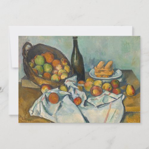Paul Cezanne _ The Basket of Apples Invitation