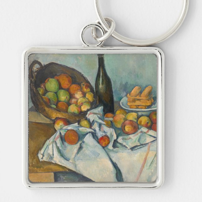 Paul Cezanne - The Basket of Apples Keychain (Front)